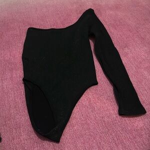 Zara One shoulder sparkly bodysuit